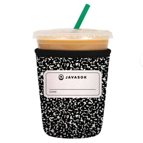 Java Sok Cold Cup Sleeve Compose Yourself Composition Notebook Print Medium NEW - Picture 7 of 8